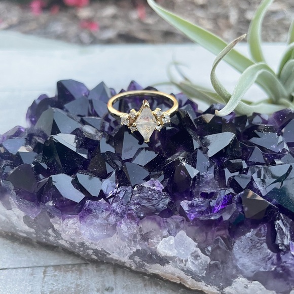 14k Gold over SS Moonstone Ring - Picture 2 of 15